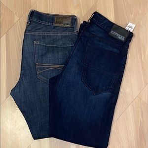 Express Rocco Slim Fit Straight Leg Jeans